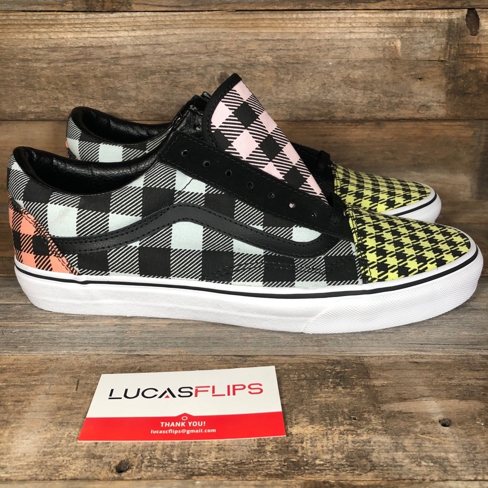 NEW Vans Old Skool What The Buffalo Pastel Plaid